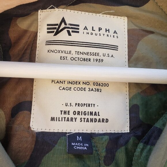 Alpha Industries Quilted Camo Jacket - Picture 7 of 8
